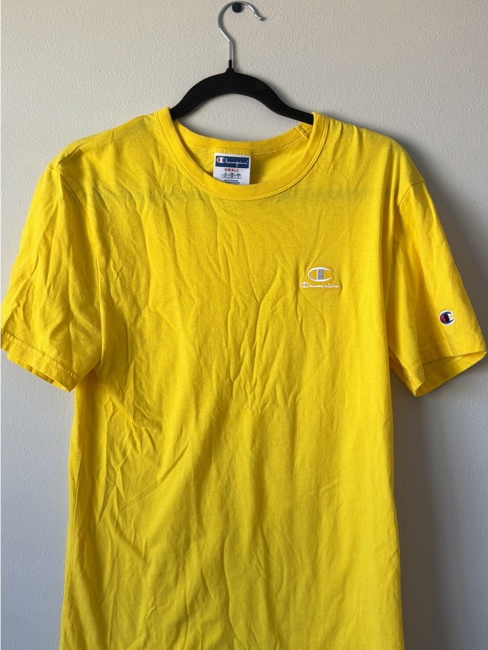 Men’s Champion Yellow Short Sleeve T-Shirt